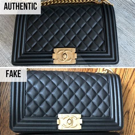 chanel boy bag fake vs real|authentic copy of chanel handbags.